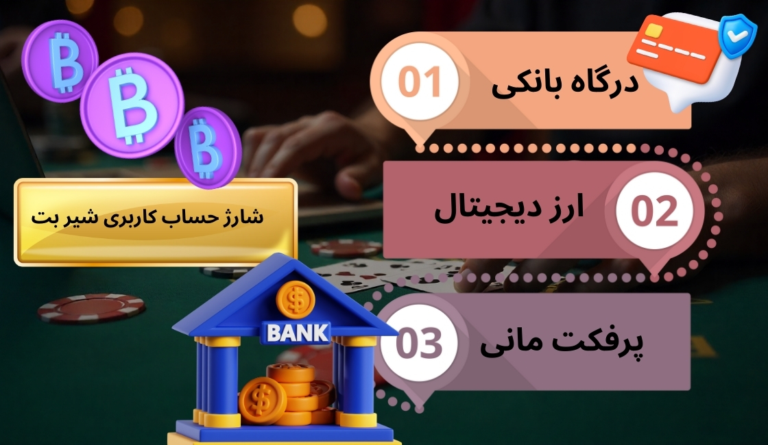 چگونه در شیر بت حساب کاربری خود را شارژ کنیم؟
